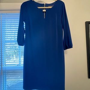 Blue long sleeve dress